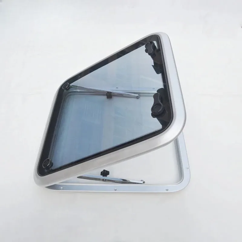 675x675mm Large Size Marine Anodized Aluminum Square Hatch with Tempered Glass for Boat Window Car Accsesories