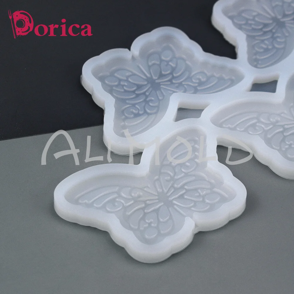 Dorica Butterfly Shape Lollipop Epoxy Silicone Mold Chocolate Cake Mould Cake Decorating Tools Kitchen Accessories Bakeware