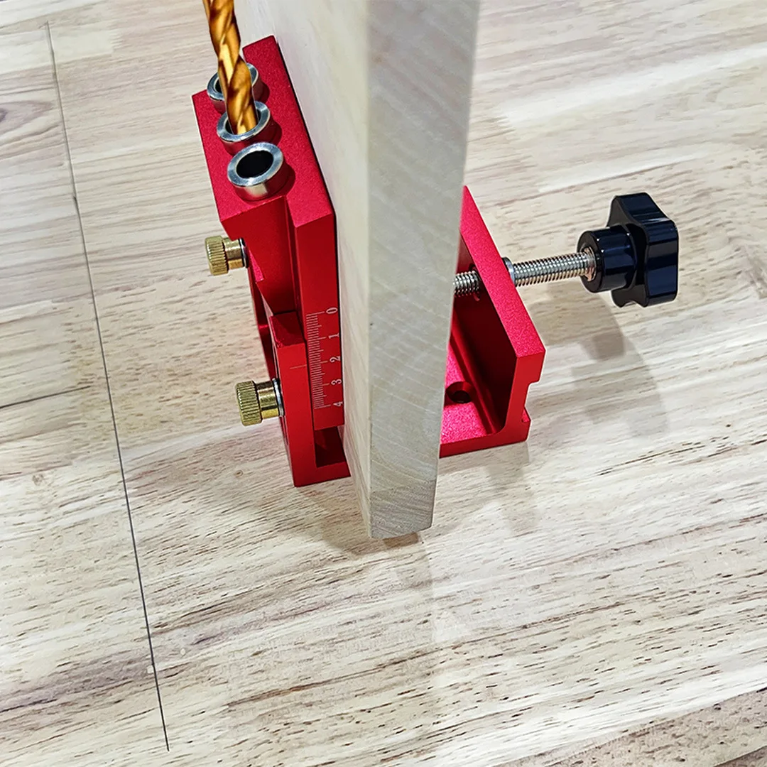hit productWoodworking Punch Adjustable Oblique Hole Locator Wood Board Punch Hardware Tool Cabinet Panel Aluminum Alloy Non-sta