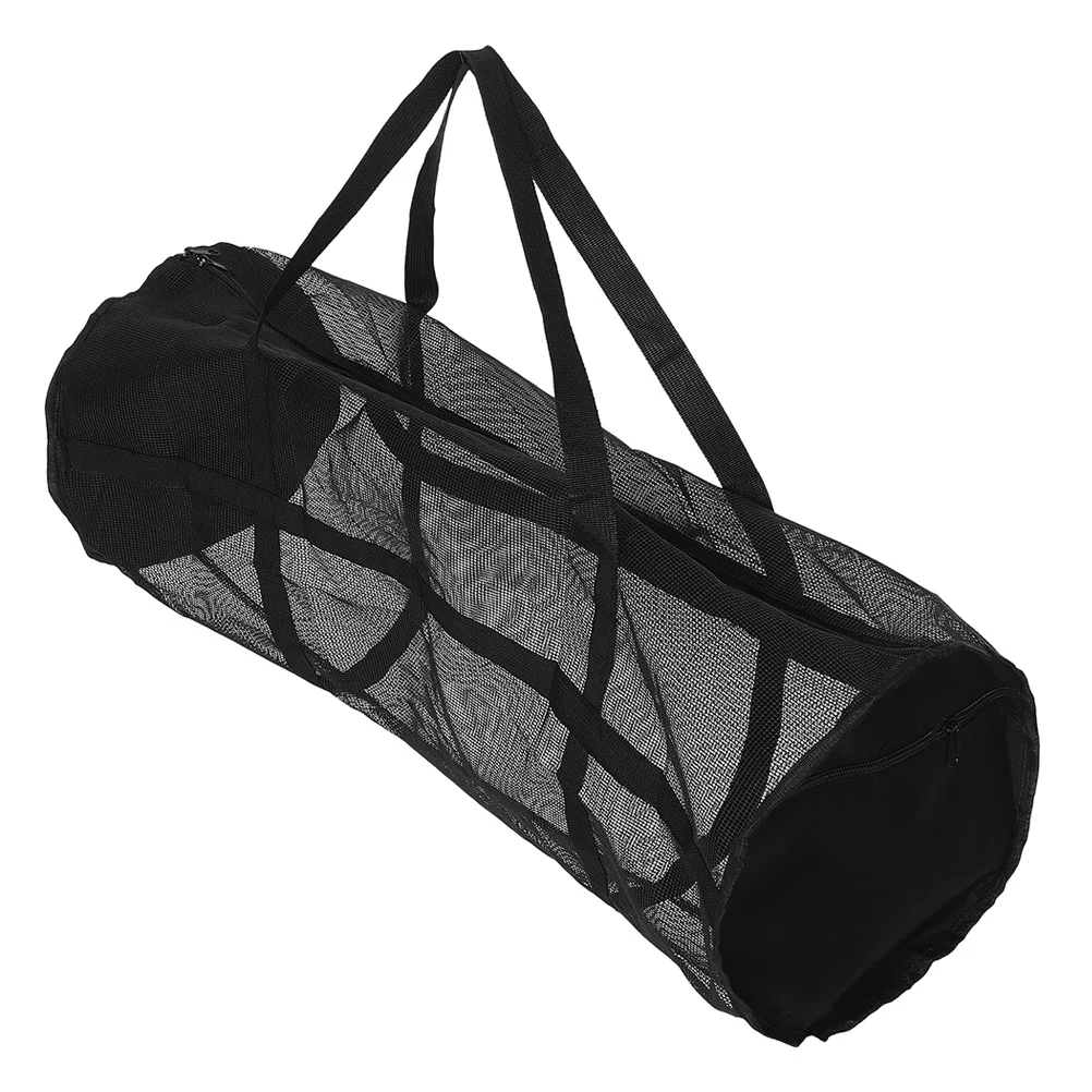 Bolsa esportiva de malha extra grande para basquete, futebol, armazenamento de equipamentos, portátil, academia, yoga, praia, viagem, leve