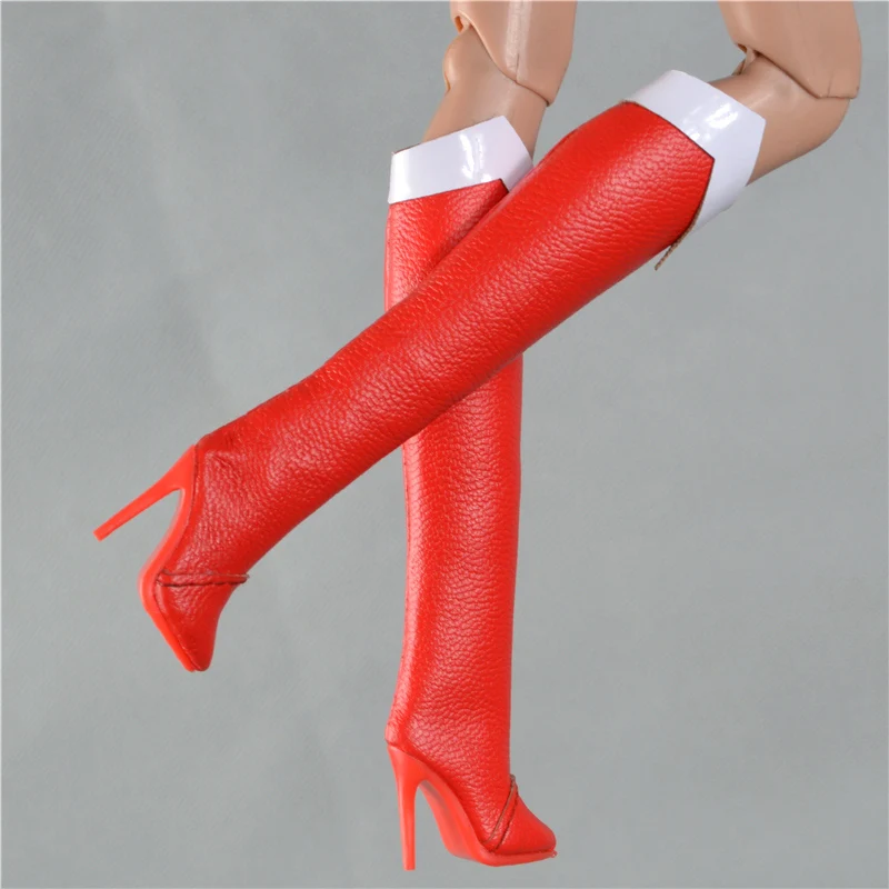 Doll toy Long shoes high quality fit for your FR2 FR6.0 Nuface boots Mirror matte true zipper F6