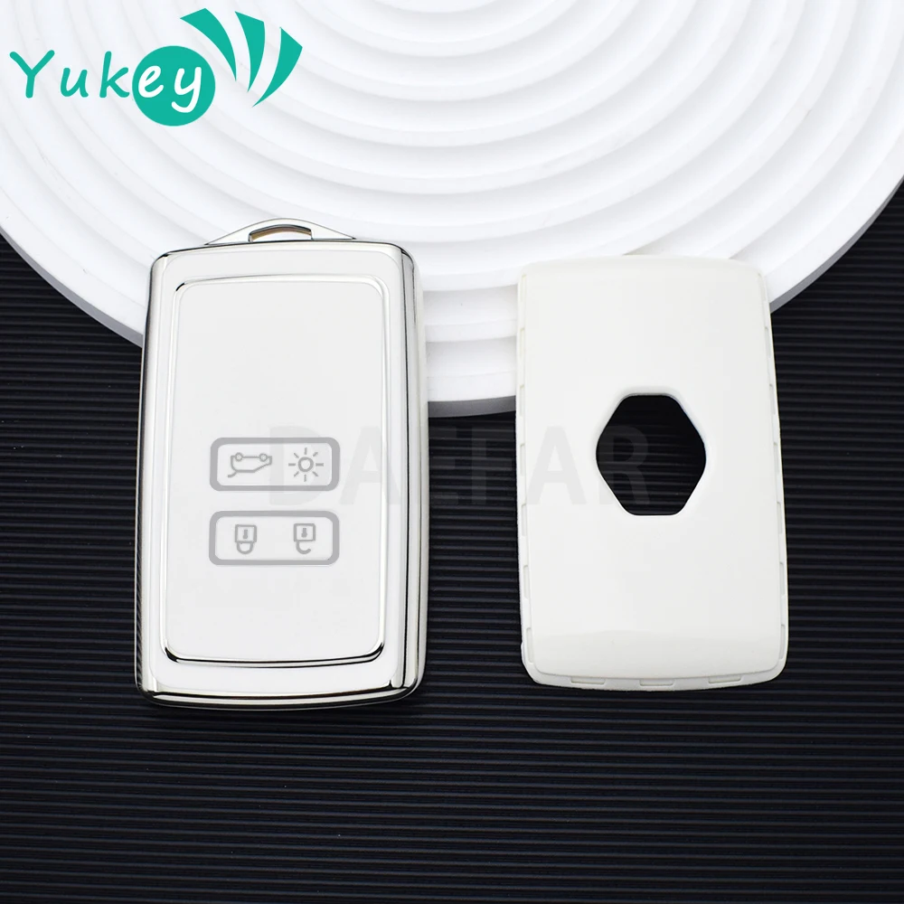 

For Renault Koleos Sandero Card Captur Megane Talisman Espace Clio Scenic 4 Arkana Dacia Zoe TPU Car Remote Key Cover Case Fob