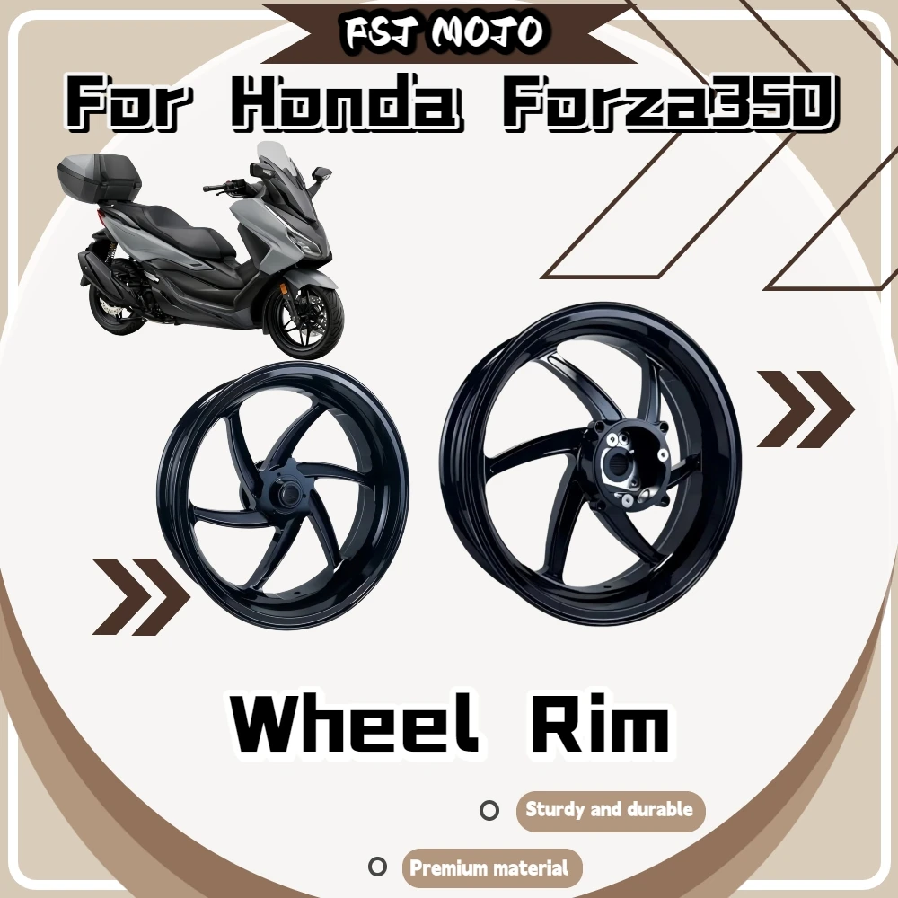 For Honda Forza350 15 Inch 5‑Spoke Alloy Wheel Rim Impact‑proof Anti‑corrosion Balanced Performance Custom Mod Accessories