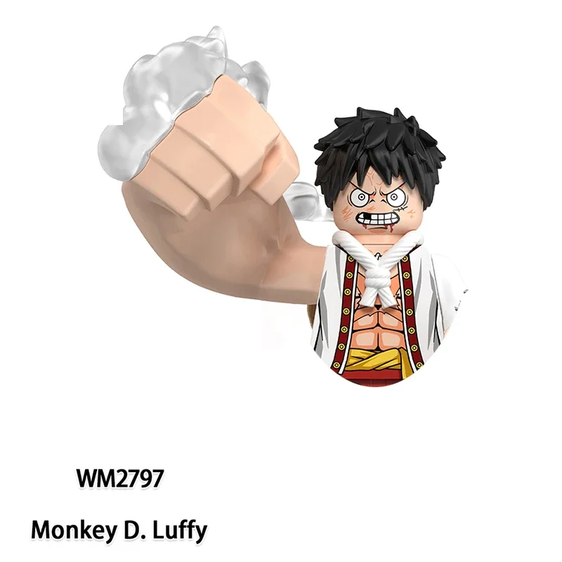 WM6193 Luffy Sanji Tony Zoro Nico Bouwstenen Japan Anime Bricks Poppen Mini Actie Speelgoed Figuren Monteren Blokken Kinderen Geschenken