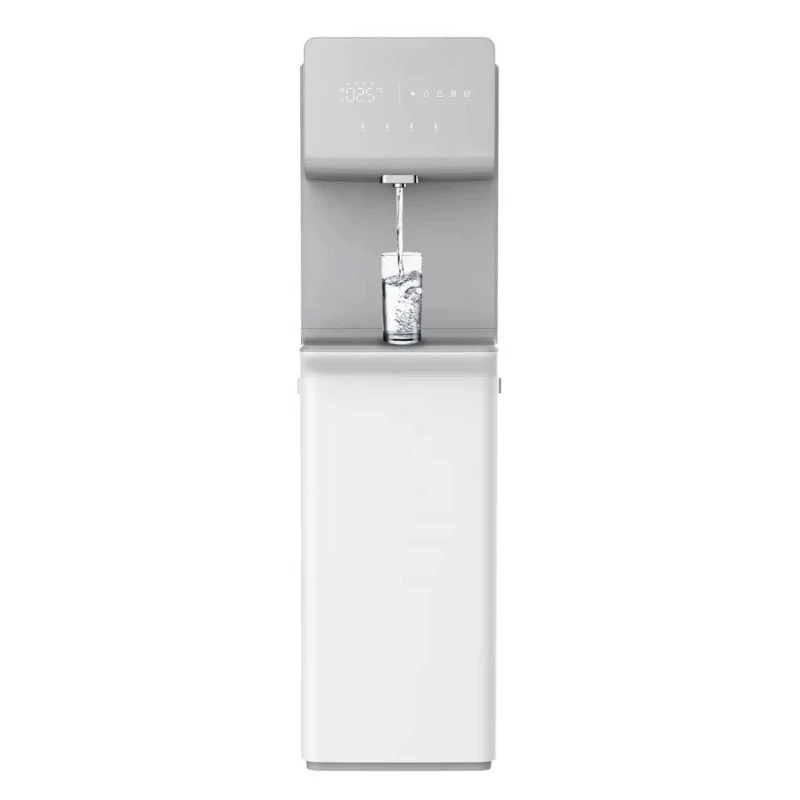 

Automatic electric freestanding plastic water dispenser with bottom loading hot and cold water