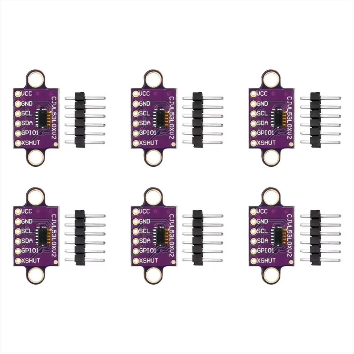 HITL 6PCS V2 Laser Distance Measuring Sensor Module Time-of-Flight Distance Measurement with Serial and PWM Output