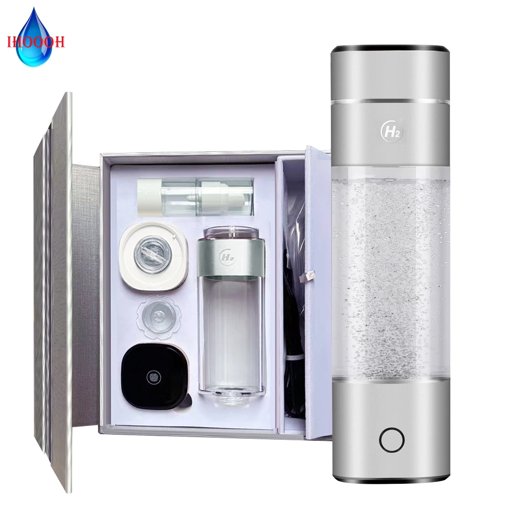 IHOOOH Molecular Resonance Low Frequency 7.8HZ/Hertz Rich Hydrogen Water Generator Bottle Anti-Aging Small Molecule Water Cup
