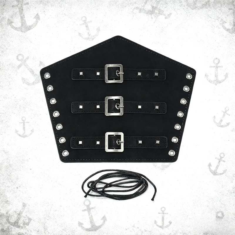 Medieval Leather Bracers Vintage Warrior Style Arm Guards LARP Costume Accessory