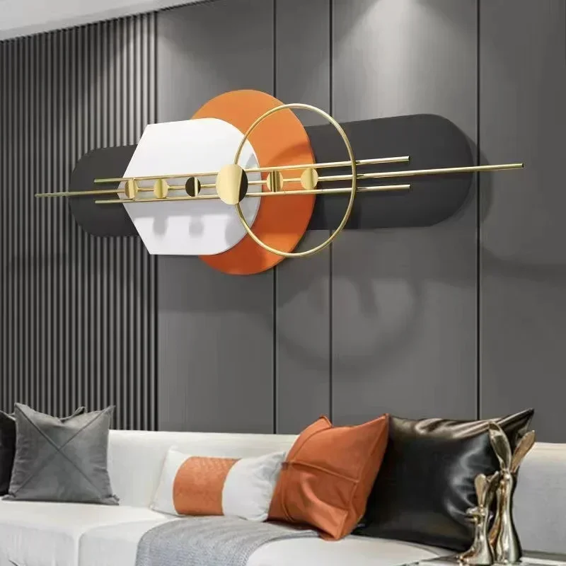 150x46cm wholesale dropshipping products 2023 wall decoration living room TV sofa background metal wall creative iron hanging
