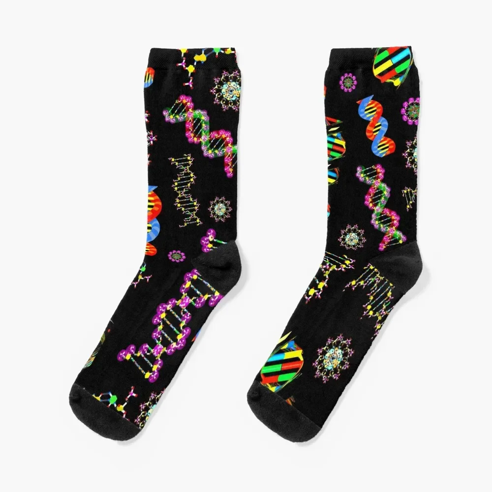 

DNA Molecules Medley Socks new in's hockey Toe sports anti-slip Socks Men Women's