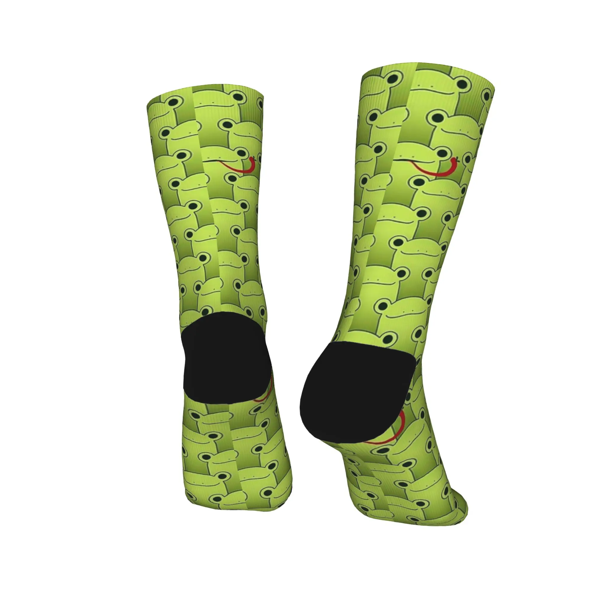 Kaos Kaki Frog Catching Fly Stoking Korea Kaos Kaki Pria Anti Selip Musim Dingin Kaos Kaki Lari Kustom Lembut Hangat