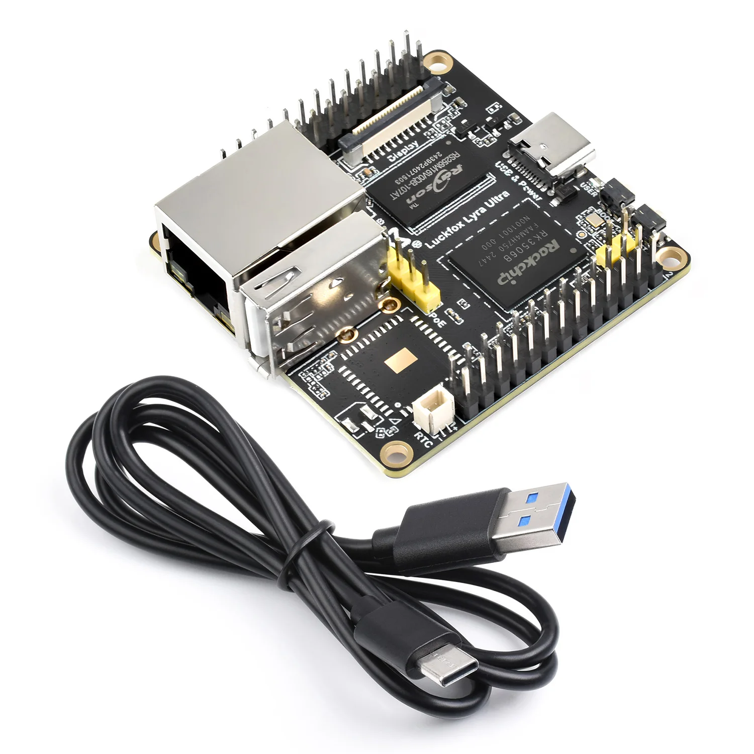 Picture 6: Waveshare Luckfox Lyra Ultra RK3506B Linux Micro Development Board, 512MB DDR3L,  10/100M Ethernet Port