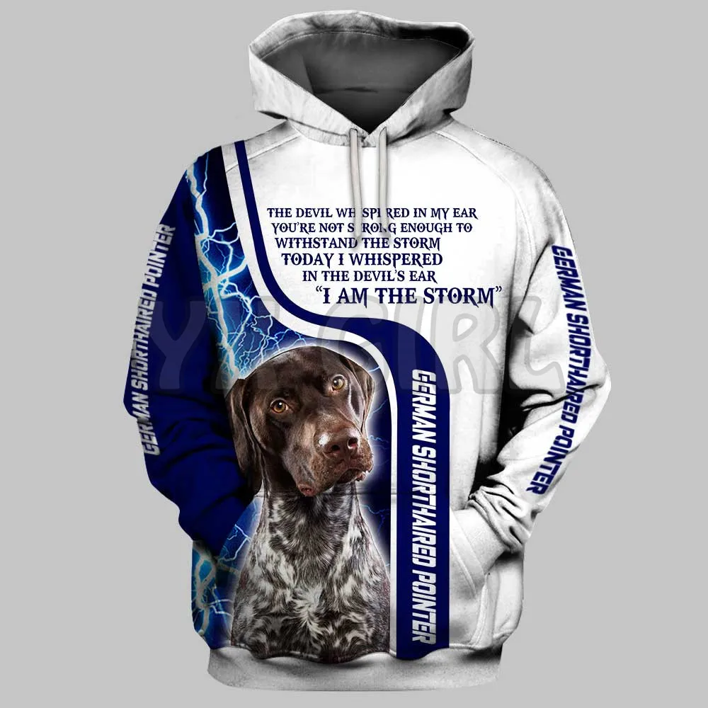 Lightning Malinois Hoodie Cetak 3D Pullover Uniseks Hoodie Anjing Lucu Olahraga Jalanan Kasual