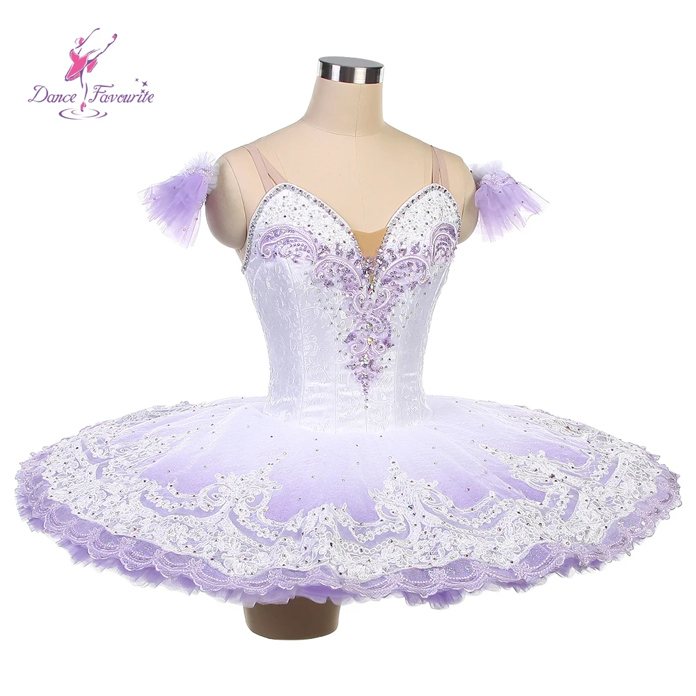 جديد أومبير الأرجواني المهنية فطيرة الباليه توتو ل YAGP المنافسة الباليه توتو الأبيض والأرجواني توتو B25616 #3