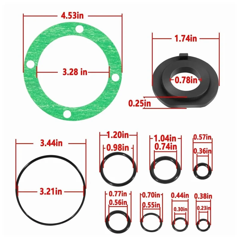 Kit de sello de timón hidráulico HS5161, para Capilano, para 1250V, 1275V, Teleflex Marine