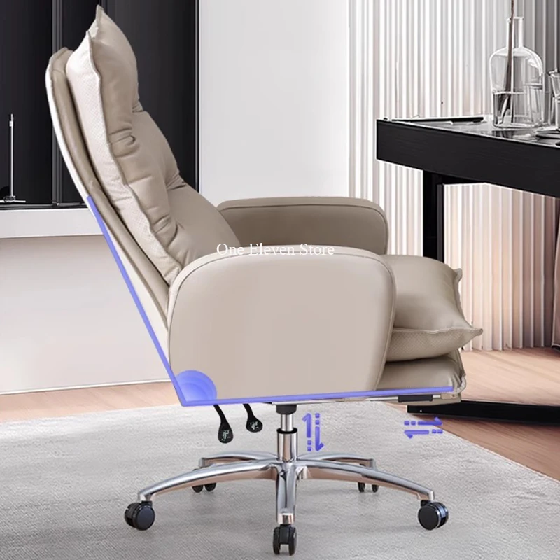 Cadeira de escritório reclinável sala de estar poltrona individual chaise longue salão de beleza mesa de escritório banqueta de balanço chaise deureaux ergonômico