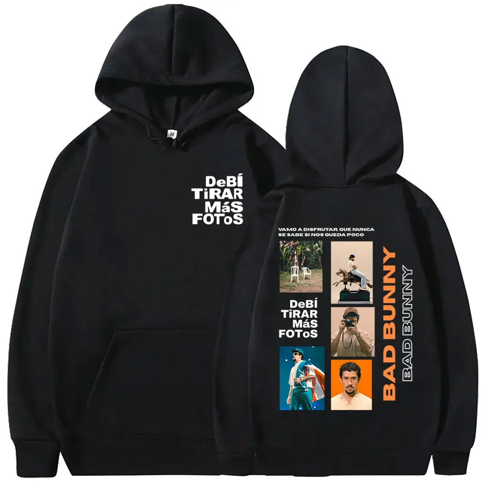 

Hot Sale Rapper Bad Bunny Hoodie DeBi TiRAR MaS FOToS DTMF Merch Streetwear Men Women Fashion Hip Hop Oversized Pulover Hoodies