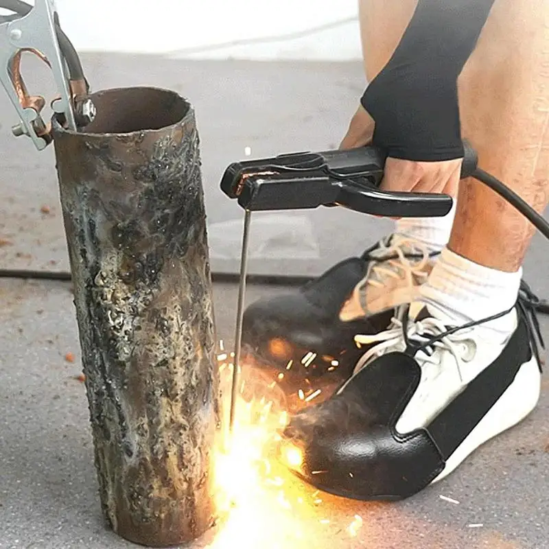 

Steel Toe Covers Anti-Smashing Safety Boot & Shoe Covers Ball-of-Foot Cushions With Elastic Straps For Labor Walking Slippers