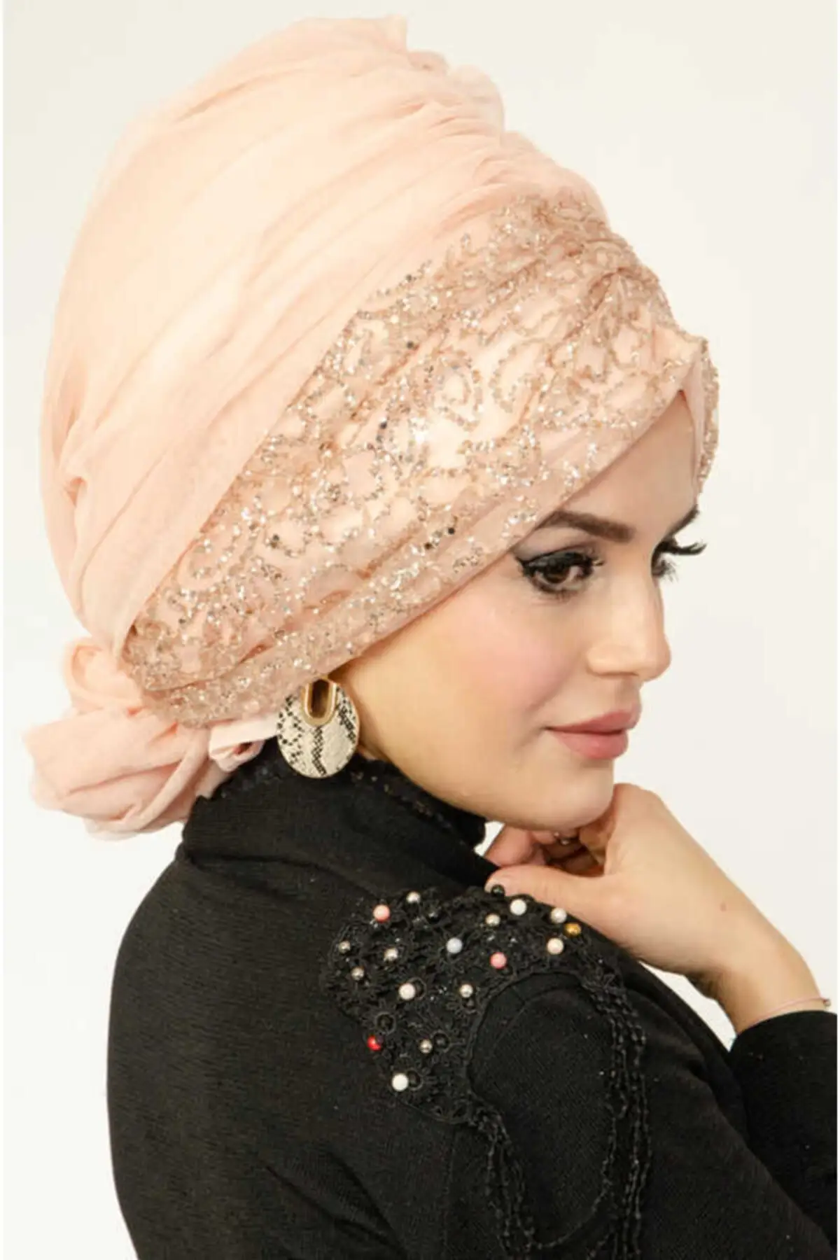 Female Salmon Evening Buckled Bone