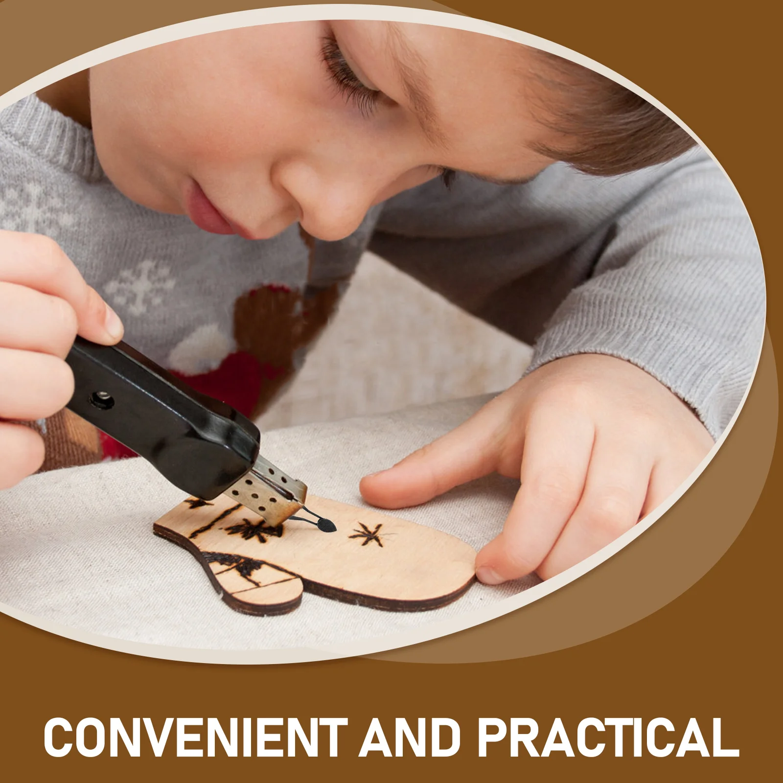 Pyrography Pen Wood Wood Burning Kit Burning Tool Set High Temp Resistant Safe Lightweight DIY Craft Project Accessories