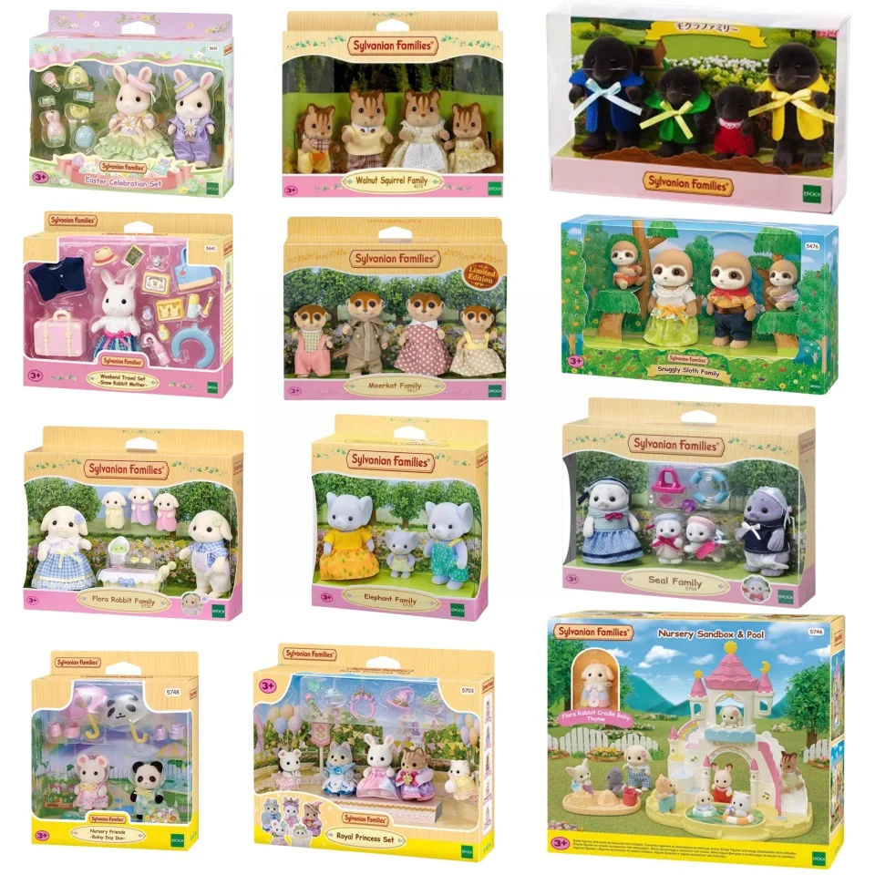 Figuras de Anime de las familias de Sylvanian, colección familiar de Ternurines, Linda muñeca de bebé, adorno de habitación, juguete de regalo de cumpleaños, nueva serie