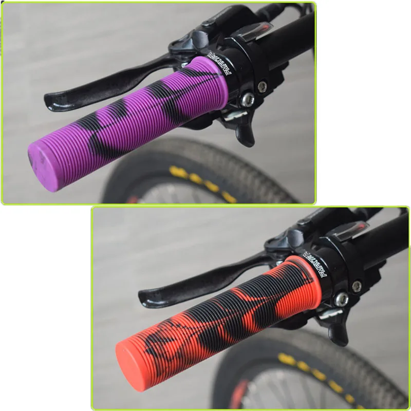 Rubber Two-color Bicycle Handlebar Covers, Mountain Bike Folding Bike Comfortable Shock-absorbing Riding Grip Accessories image 6