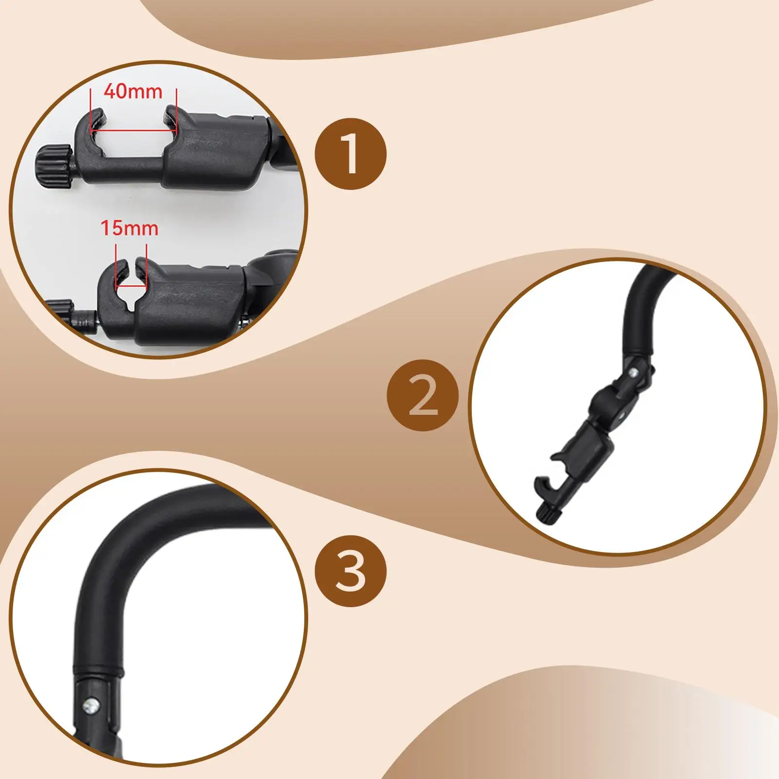 Barra di supporto per passeggino con maniglia universale per la sostituzione del passeggino