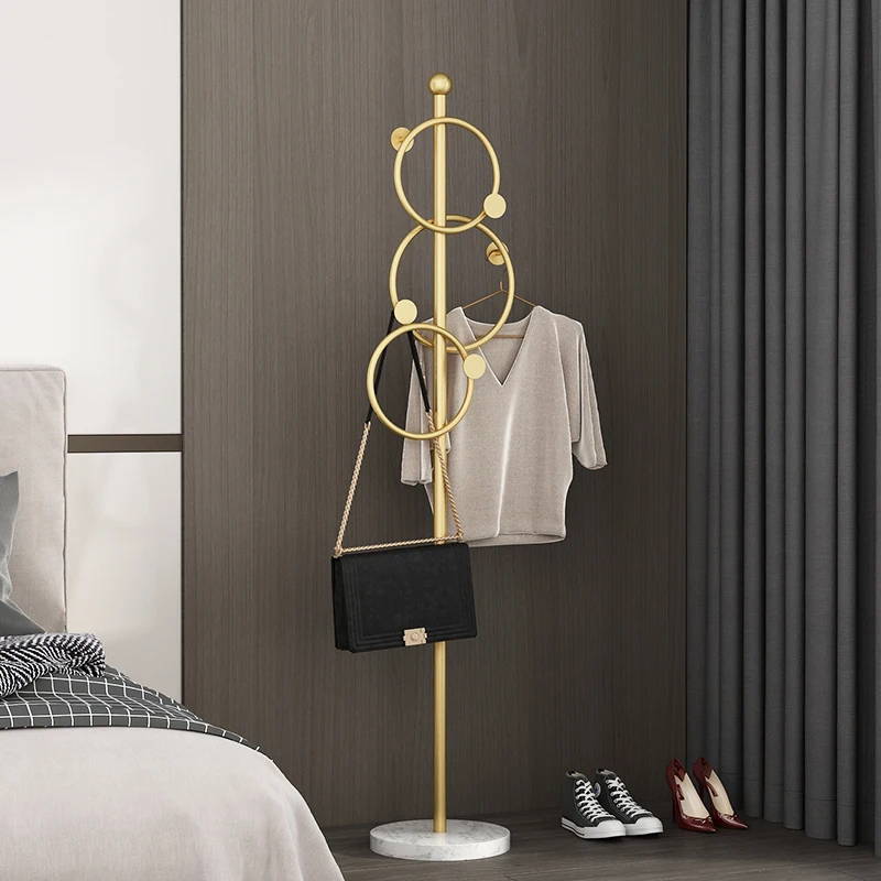 

Coat Rack Floor Bedroom Small Hanger Light Luxury Clothes Rack Cloth Rack