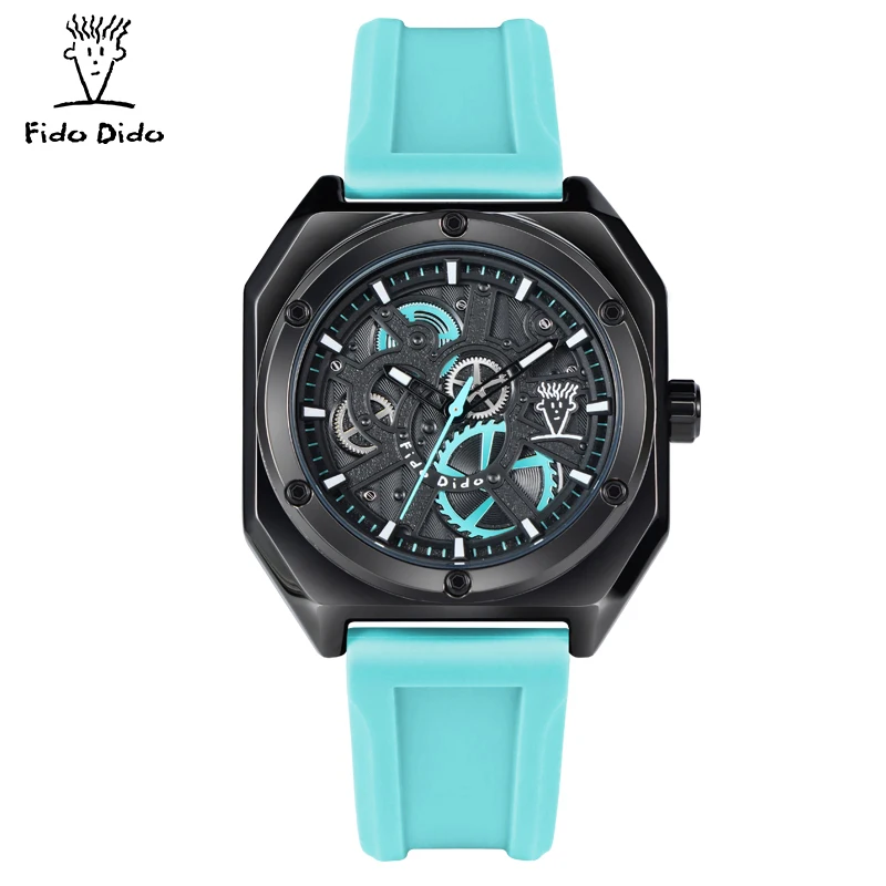 FIDODIDO Qixi Kid retro mechanical tide brand Couple Watches three-dimensional hollow creative dial watch FD2321-938