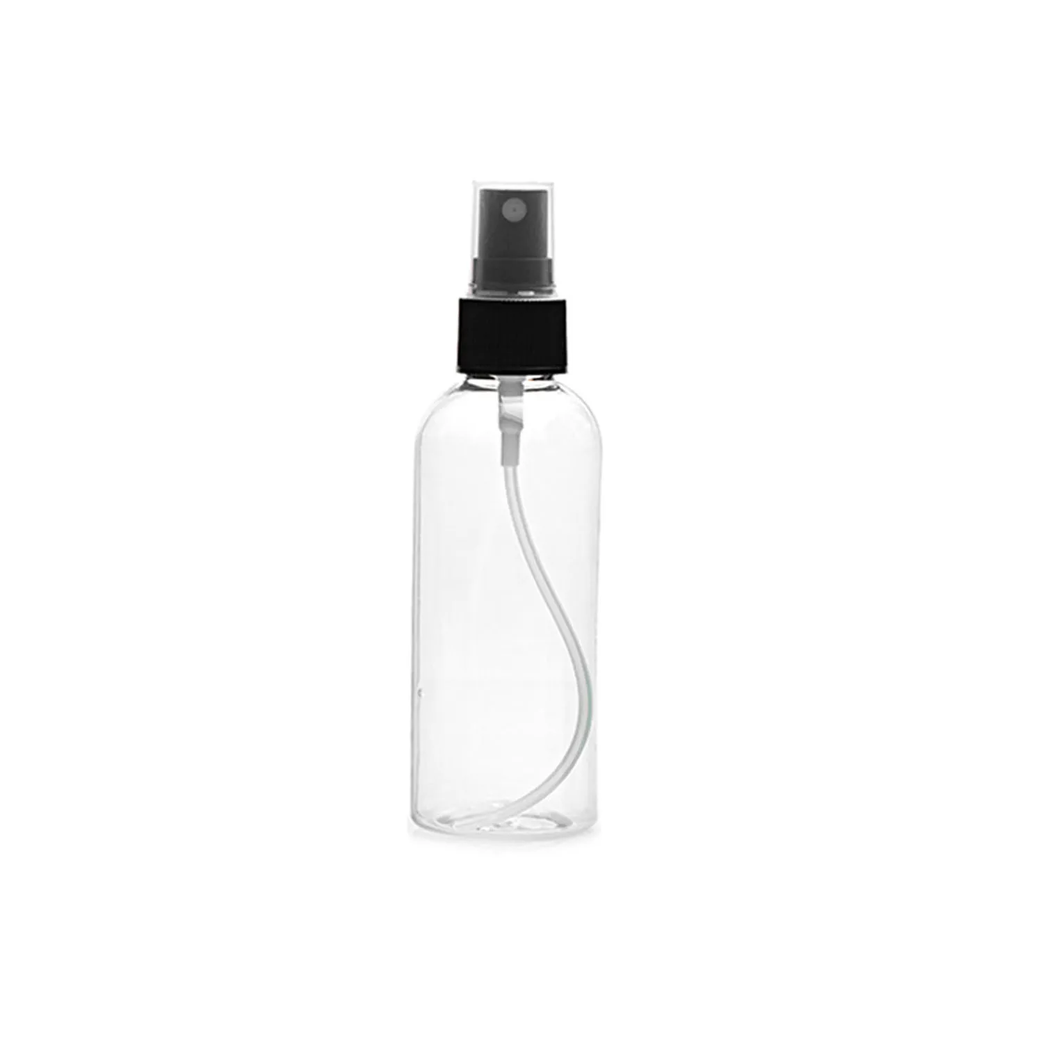 1 Pack 2 oz Fine Mist Mini Clear Spray Bottles with Pump Spray Cap - for Essential Oils, Travel, Perfumes - Refillable Reusable