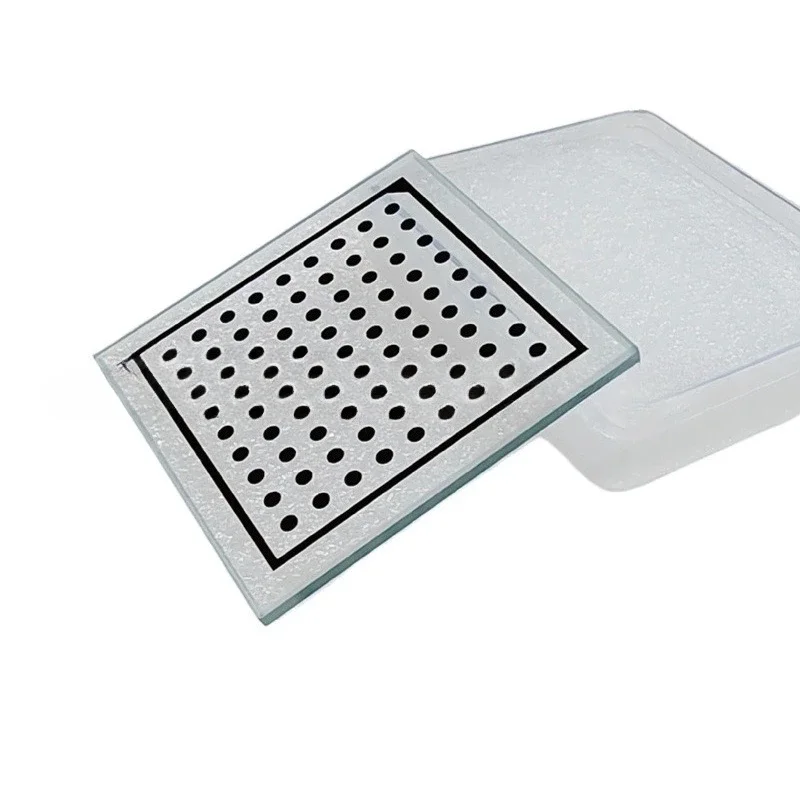 Dot Glass Halcon Camera Calibration Board Visual Dot Array High Precision ± 1 Micron