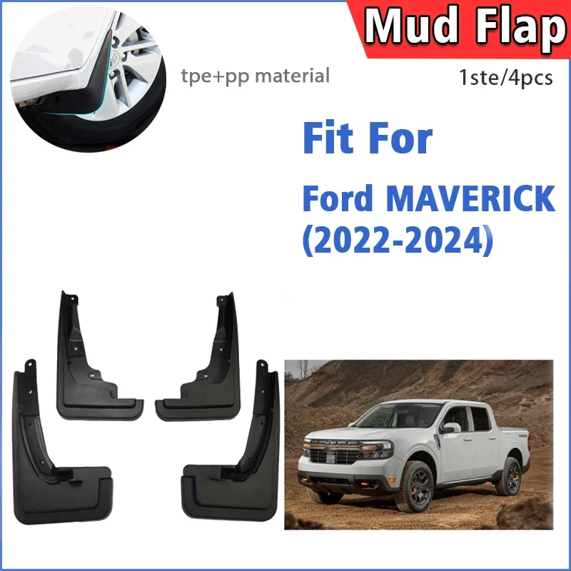 

FOR FORD MAVERICK 2022 2023 2024 Mudguards Fender Mud Flap Guard Splash Mudflaps Car Accessories Front Rear 4pcs