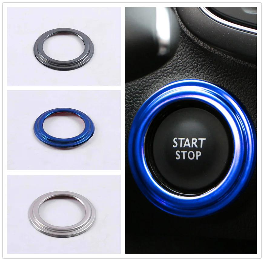 

For Renault Koleos 2016 2017 2018 Accessories Car Ignition Key Ring Trim Key Switch Coil Stickers