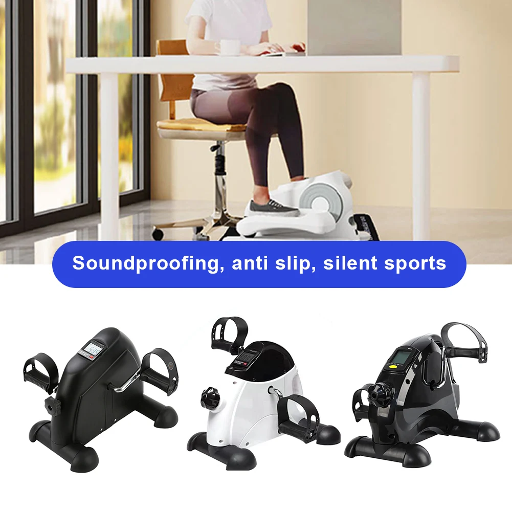 Ellipse Leg Exerciser Machine Mat Under Desk Elliptical Mat Protects The Floor Non-Slip Workout Mat for Exercise Equipment