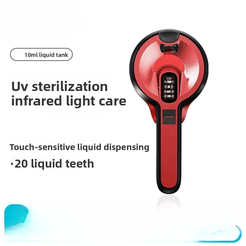 Electric Massage Comb Induction Liquid Red Light Hair Growth Comb Vibration Massage Heating