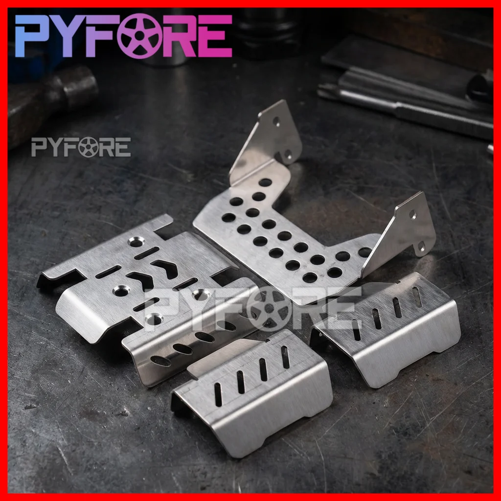 

MJX 1/8 H8H шасси из нержавеющей стали, защитная пластина, обновленные защитные детали для радиоуправления