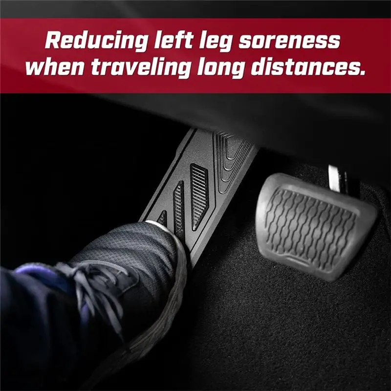 NEW-Dead Pedal Driver Foot Rest Left Side Kick Panel For Jeep Wrangler JL JLU 4XE For Gladiator JT Anti-Slip 2018-2022 Black