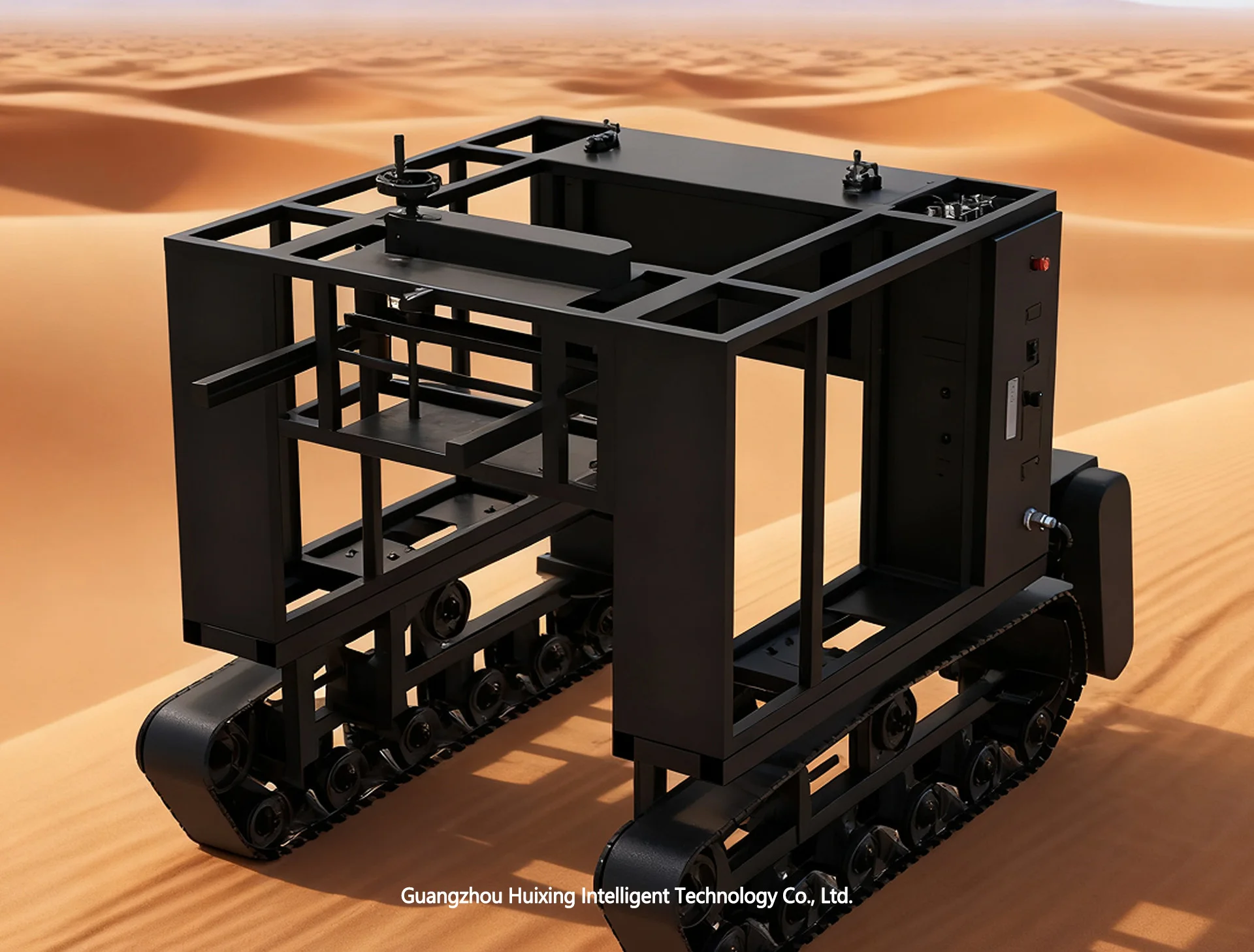 Track-Based Remote-Controlled Chassis All-Terrain Robot Platform UGV 200KG Payload 20° Climbing Servo Hold Customizable UGV