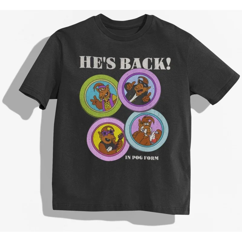 

0210 Alf Men's T Shirt Tv Comedy Gordon Shumway Sitcom Cat Series Alien Hipster Tee Short Sleeve 100% cotton All size tops