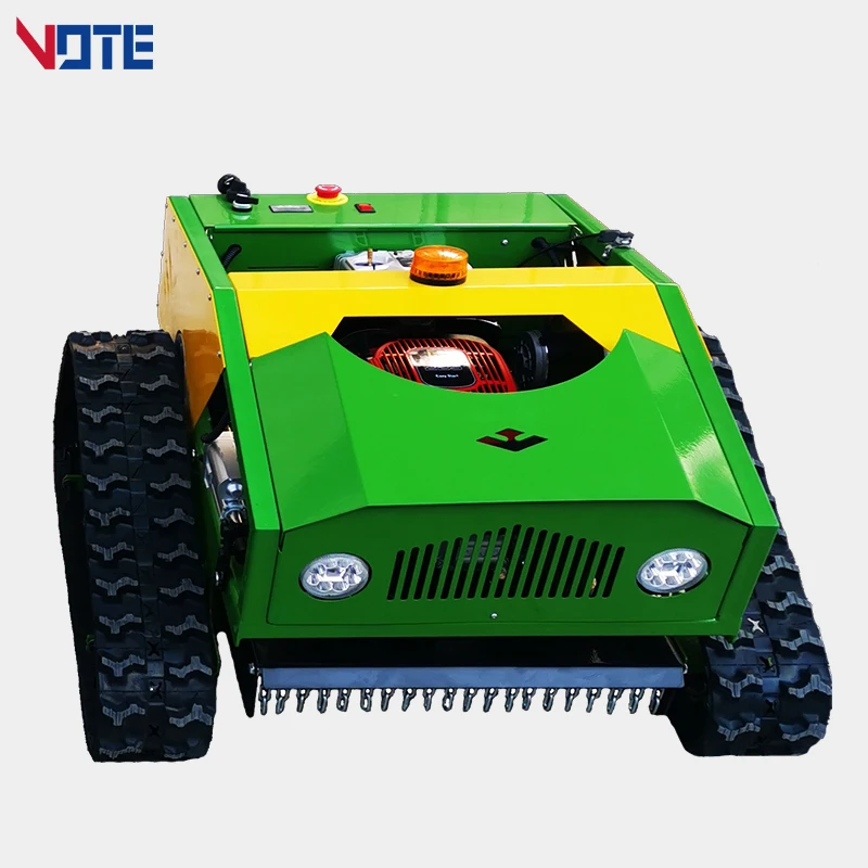 Imagem -04 - Borracha Auto Propelido Garden Grass Cutting Zero Turn Robotic Crawler Robot Controle Remoto de Ervas Daninhas Cortador de Grama Personalizado