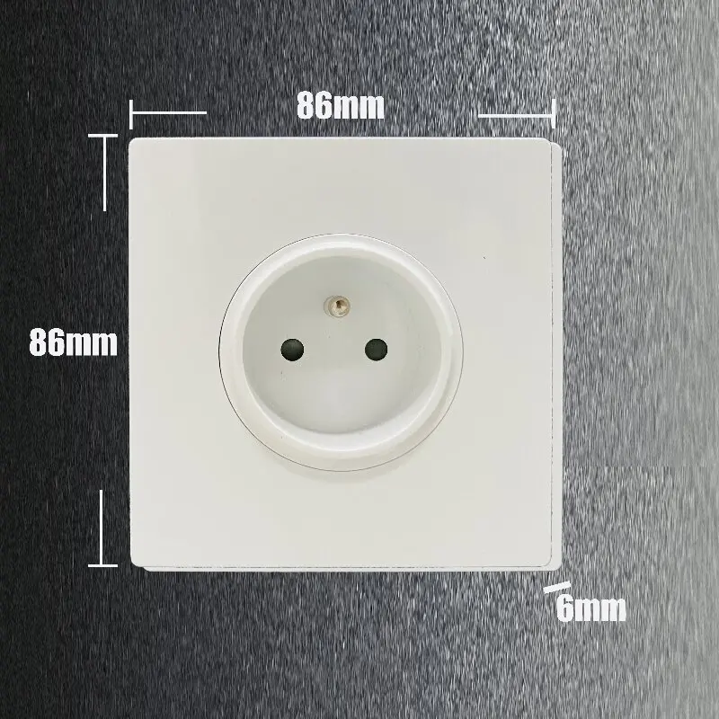 Foreign trade 86 European standard wall power socket panel European standard Germany 16A German standard round hole panel socket
