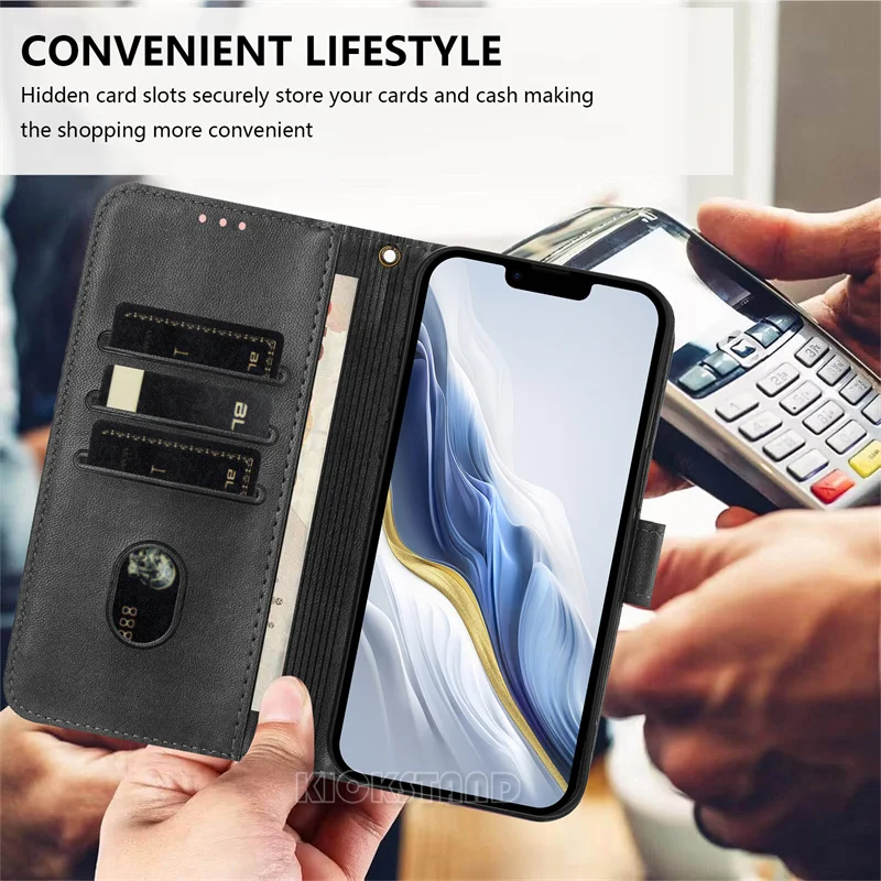 حافظة جلدية بتصميم عتيق مع فتحات بطاقة لهاتف Honor GT Pro 5G X70i 5G X60 GT X50i X40i X30i Magic 7 6 5 Lite حقيبة غطاء حامل #2