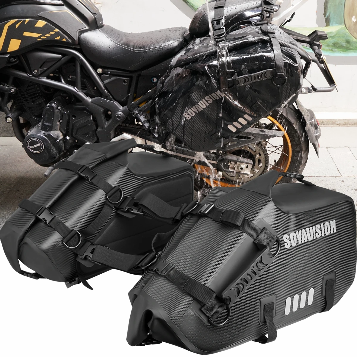 48L 28L 18L Motorcycle Waterproof Saddle Bags Outdoor Dry Travel Luggage Side Bag for Yamaha YZ450F WR250F Honda CRF450R CRF300L