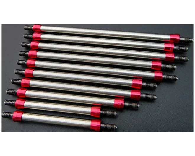Hot Racing SCXT313TM Titanium Full Link Set (10pc) for Axial SCX10 II Kit/RTR - Reuses Stock Ends