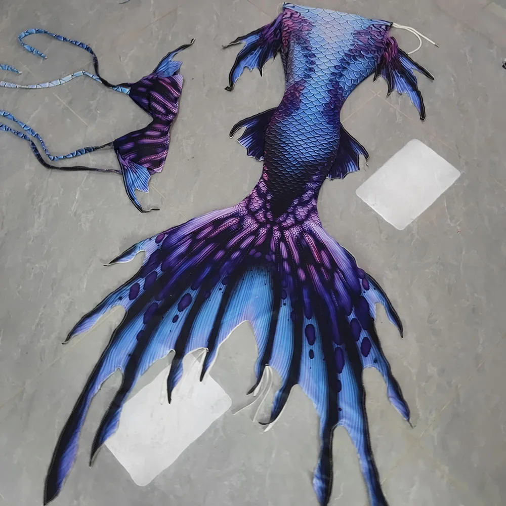 

Hand Sewn Colorful Mermaid Tails For Aquarium Performances, Diving Photography, And Customized Fish Tails
