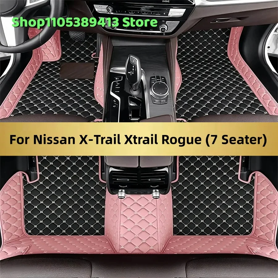 

Mats Carpets Leather Custom Car Floor Mats For Nissan X-Trail Xtrail Rogue (7 Seater) 2025 2026 2027 2028 Car Mat Accessories