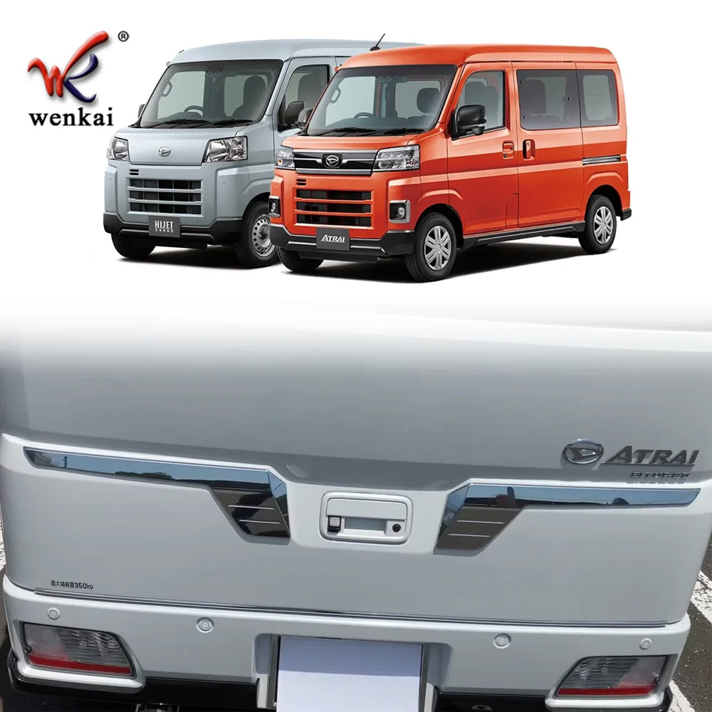 

Car Exterior ABS Chrome Rear Door Trunk Strip Tailgate Edge Moulding Trims Cover For Daihatsu Atrai / Hijet Cargo 2022+