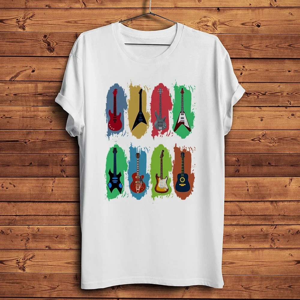 

Забавная музыкальная футболка Legend Greatest Guitar, повседневная футболка с короткими рукавами, уличная футболка унисекс для гитариста, дышащий принт