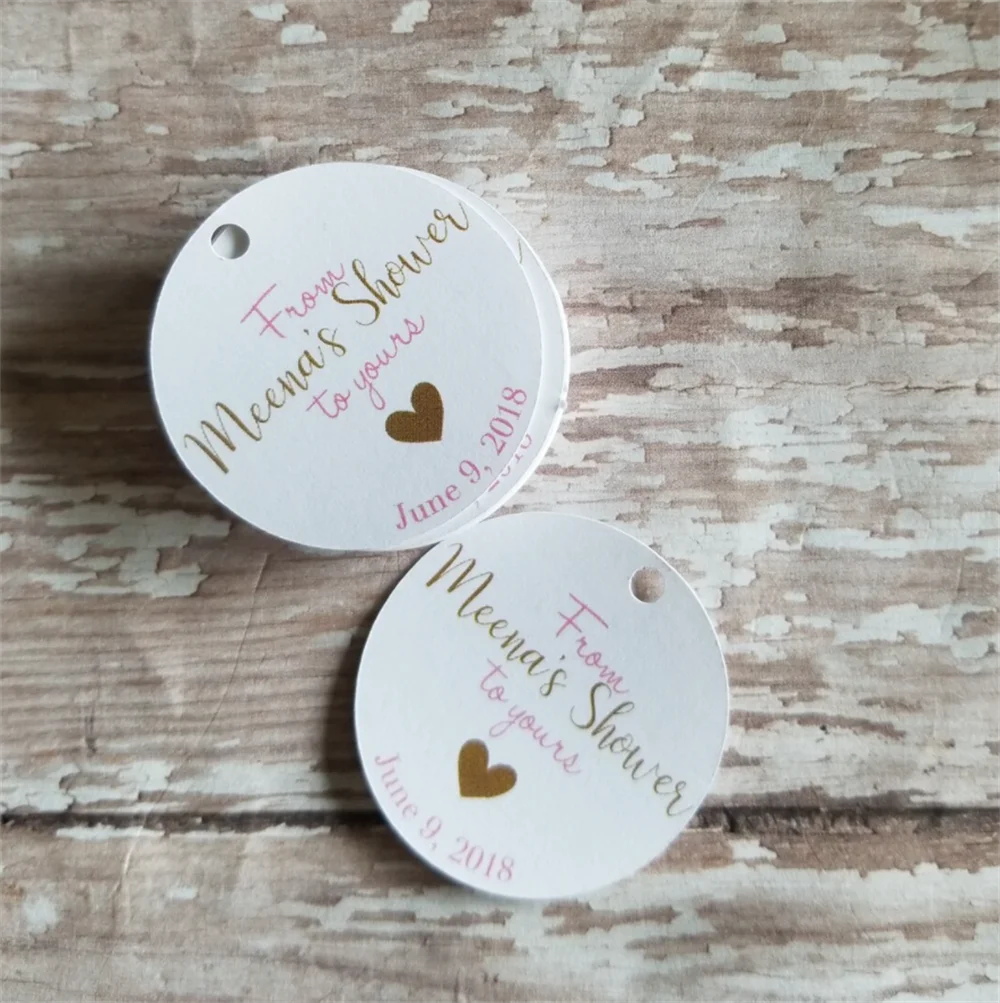 50pcs Wedding Shower Tag, Baby Shower Tag, From My Shower to yours, bath bomb, bath salts, shower, bridal shower, shower favors