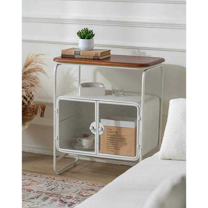 Kitchen Buffet Storage Cabinet Home Tea Storage Cabinet Metal Storage Cabinet With Glass Door For Living Room/dining Room